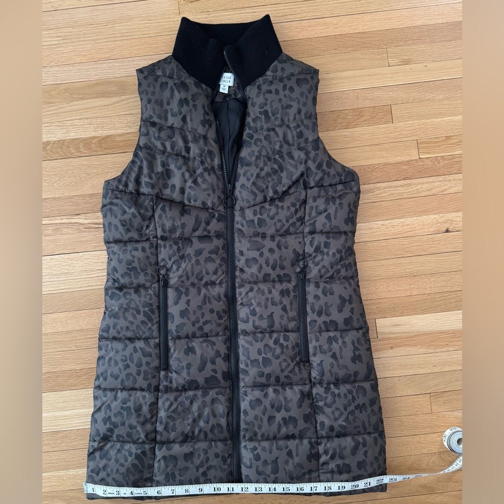 Long puffy vest